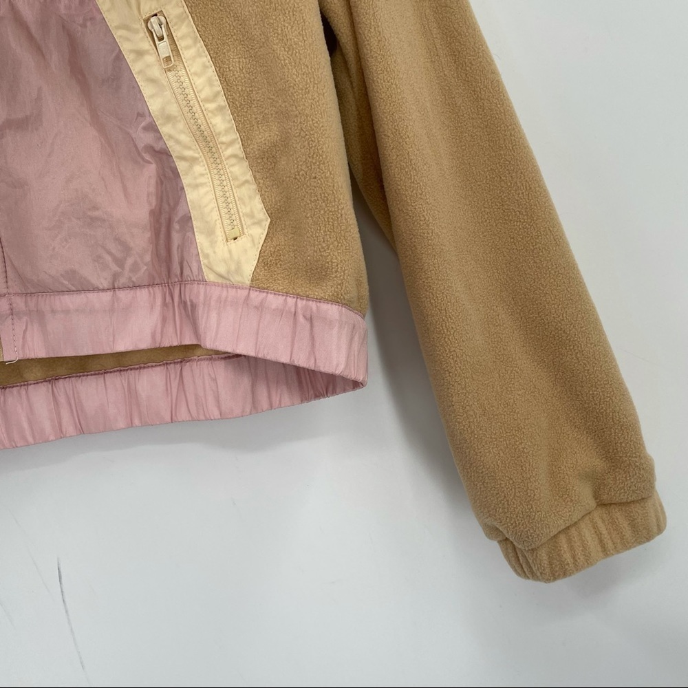 NEW! Pacsun Tan & Pink Fleece Jacket - Picture 6 of 12